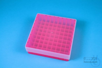 EPPi® Box 45 / 9x9 Fächer, neon-rot/pink, Höhe 45-53 mm variabel, alpha-num....