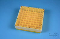 EPPi® Box 45 / 9x9 vakken, geel, hoogte 45-53 mm variabel, alpha-num....