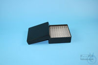 EPPi® Box 45 / 10x10 Löcher, black/black, Höhe 45-53 mm variabel, alpha-num....