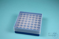 EPPi® Box 45 / 7x7 Löcher, blau, Höhe 45-53 mm variabel, alpha-num....