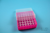 EPPi® Box 45 / 7x7 Löcher, neon-rot/pink, Höhe 45-53 mm variabel, alpha-num....