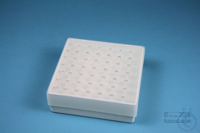 EPPi® Box 45 / 7x7 holes, white, height 45-53 mm variable, alpha-num. ID...