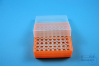 EPPi® Box 45 / 8x8 holes, neon-orange, height 45-53 mm variable, alpha-num....