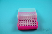 EPPi® Box 45 / 8x8 Löcher, neon-rot/pink, Höhe 45-53 mm variabel, alpha-num....