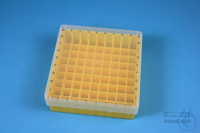 EPPi® Box 50 / 9x9 divider, yellow, height 52 mm fix, alpha-num. ID code, PP....