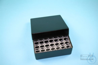 EPPi® Box 50 / 7x7 holes, black/black, height 52 mm fix, alpha-num. ID code,...