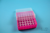 EPPi® Box 50 / 7x7 Löcher, neon-rot/pink, Höhe 52 mm fix, alpha-num....