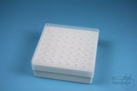 EPPi® Box 50 / 7x7 holes, white, height 52 mm fix, alpha-num. ID code, PP....