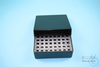 EPPi® Box 50 / 8x8 holes, black/black, height 52 mm fix, alpha-num. ID code,...