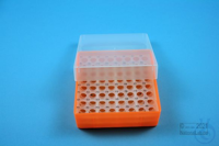 EPPi® Box 50 / 8x8 holes, neon-orange, height 52 mm fix, alpha-num. ID code,...