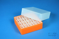 EPPi® Box 67 / 8x8 holes, neon-orange, height 67 mm fix, alpha-num. ID code,...