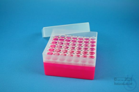 EPPi® Box 70 / 7x7 Löcher, neon-rot/pink, Höhe 70-80 mm variabel, alpha-num....