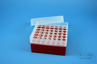 EPPi® Box 70 / 7x7 gaten, rood, hoogte 70-80 mm variabel, alpha-num....