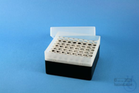 EPPi® Box 70 / 8x8 holes, black, height 70-80 mm variable, alpha-num. ID...