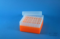 EPPi® Box 70 / 8x8 Löcher, neon-orange, Höhe 70-80 mm variabel, alpha-num....