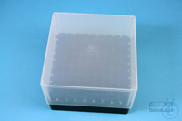 EPPi® Box 95 / 9x9 divider, black, height 95 mm fix, alpha-num. ID code, PP....