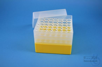 EPPi® Box 96 / 7x7 Löcher, gelb, Höhe 96-106 mm variabel, alpha-num....