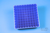 EPPi® Box 45 / 9x9 Fächer, neon-blau, Höhe 45-53 mm variabel, alpha-num....