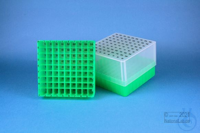 EPPi® Box 95 / 9x9 divider, neon-green, height 95 mm fix, alpha-num. ID code,...