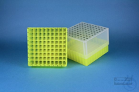 EPPi® Box 95 / 9x9 divider, neon-yellow, height 95 mm fix, alpha-num. ID...