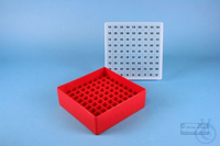 EPPi® Box 45 / 9x9 Fächer, rot, Höhe 45-53 mm variabel, alpha-num. Codierung,...