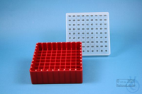 EPPi® Box 45 / 9x9 vakken, rood, hoogte 45-53 mm variabel, alpha-num....