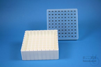EPPi® Box 50 / 9x9 divider, white, height 52 mm fix, alpha-num. ID code, PP....