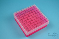 EPPi® Box 50 / 9x9 divider, neon-red/pink, height 52 mm fix, num. ID code,...