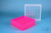 EPPi® Box 75 / 9x9 divider, neon-red/pink, height 75 mm fix, num. ID code,...