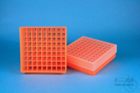 EPPi® Box 45 / 9x9 Fächer, neon-orange, Höhe 45-53 mm variabel, num....