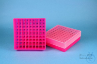 EPPi® Box 45 / 9x9 Fächer, neon-rot/pink, Höhe 45-53 mm variabel, num....