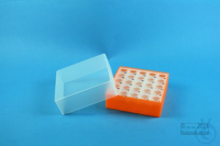 EPPi® Box 67 / 5x5 holes, neon-orange, height 67 mm fix, with num. ID code,...