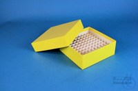 MIKE Box 50 / 10x10 divider, yellow, height 50 mm, cardboard standard....