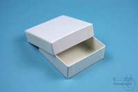 NANU Box 25 / 1x1 without divider, white, height 25 mm, cardboard standard....