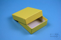 NANU Box 25 / 1x1 ohne Facheinteilung, gelb, Höhe 25 mm, Karton standard....