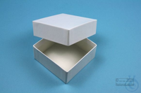 NANU Box 32 / 1x1 without divider, white, height 32 mm, cardboard standard....