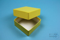 NANU Box 32 / 1x1 without divider, yellow, height 32 mm, cardboard standard....