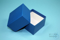 NANU Box 50 / 1x1 without divider, blue, height 50 mm, cardboard standard....