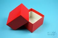 NANU Box 50 / 1x1 without divider, red, height 50 mm, cardboard standard....