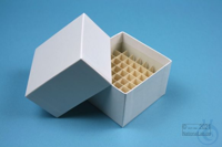 NANU Box 50 / 5x5 divider, white, height 50 mm, cardboard standard. Delivery...