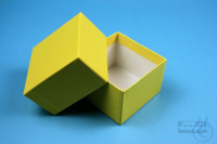 NANU Box 50 / 1x1 without divider, yellow, height 50 mm, cardboard standard....