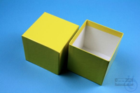 NANU Box 75 / 1x1 without divider, yellow, height 75 mm, cardboard standard....