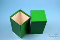 NANU Box 130 / 1x1 without divider, green, height 130 mm, cardboard standard....