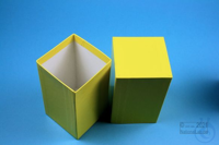 NANU Box 130 / 1x1 without divider, yellow, height 130 mm, cardboard...