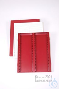 Obi Box 100 / 2x50 divider, red, height 35 mm fix, num. ID code with index...