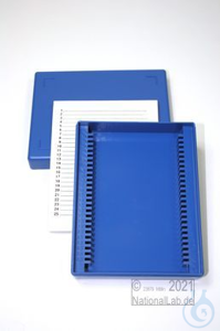 Obi Box 25 / 25 divider, blue, height 35 mm fix, num. ID code with index...