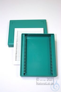 Obi Box 25 / 25 divider, green, height 35 mm fix, num. ID code with index...