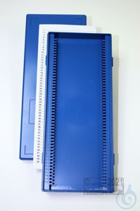 Obi Box 50 / 50 divider, blue, height 35 mm fix, num. ID code with index...