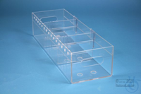 Blood bag and plasma storage rack, 140x500x104 mm, acrylic glass, natural,...