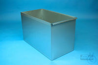 ALPHA upright bin, double width, 1D/1H, stainless steel, hand grip.